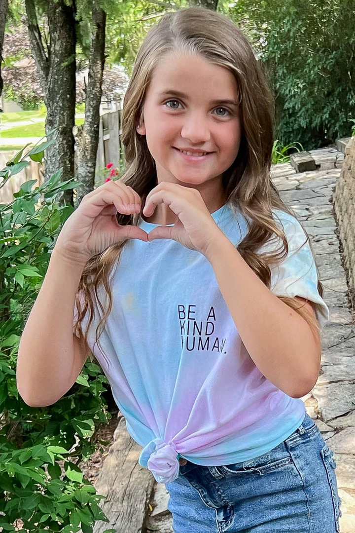 RRD New Arrivals (KIDS) "Be A Kind Human" Tie Dye Tee - Multi 3 RRD New Arrivals (KIDS) "Be A Kind Human" Tie Dye Tee - Multi
