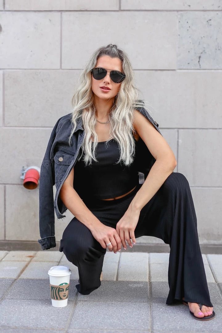 FL-01 CBRAND Break The Mold Tank & Palazzo Pants - Black 2XL 4 FL-01 CBRAND Break The Mold Tank & Palazzo Pants - Black 2XL