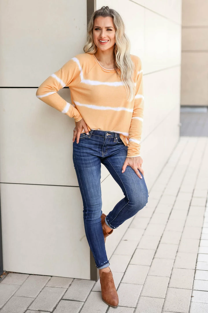 FL-01 CBRAND Happier Than Ever Long Sleeve Top - Mustard 4 FL-01 CBRAND Happier Than Ever Long Sleeve Top - Mustard