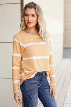 FL-01 CBRAND Happier Than Ever Long Sleeve Top - Mustard 8 FL-01 CBRAND Happier Than Ever Long Sleeve Top - Mustard