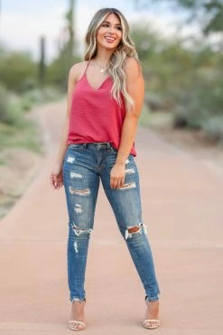 Newbury Kustom Want It All Tank Top - Berry 2XL