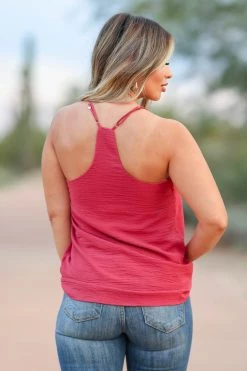 Newbury Kustom Want It All Tank Top - Berry 2XL