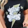 Crazy Cool "Girl Gang" Graphic Tee - Black