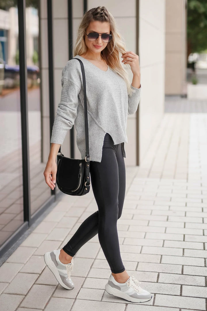 Newbury Kustom 1XL Hard To Get Pullover Sweater - Heather Grey 4 Newbury Kustom 1XL Hard To Get Pullover Sweater - Heather Grey