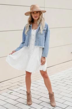 Newbury Kustom Carefree Feeling Textured Dress - White Small