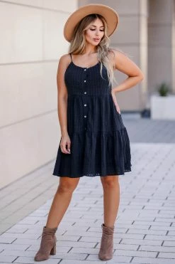 Newbury Kustom Medium Carefree Feeling Textured Dress - Black 13 Newbury Kustom Medium Carefree Feeling Textured Dress - Black