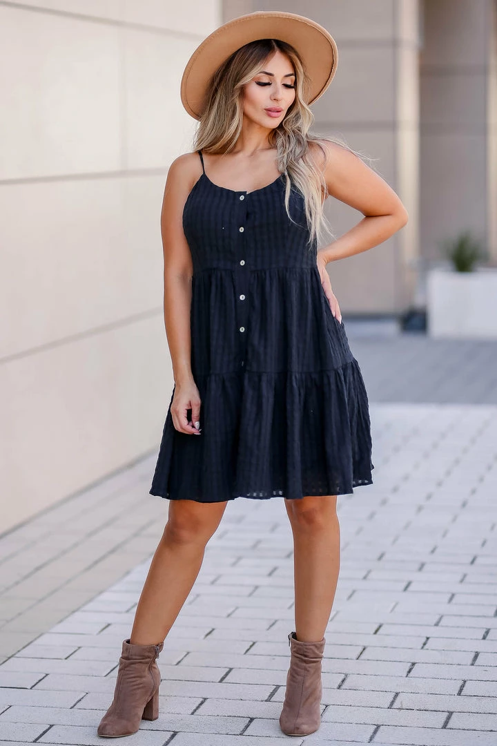 Newbury Kustom Medium Carefree Feeling Textured Dress - Black 8 Newbury Kustom Medium Carefree Feeling Textured Dress - Black