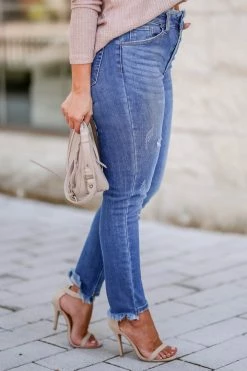 RISEN Cassidy Skinny Jean - Medium Wash