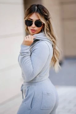 Mono B Small Stay Up Late Loungewear - Grey