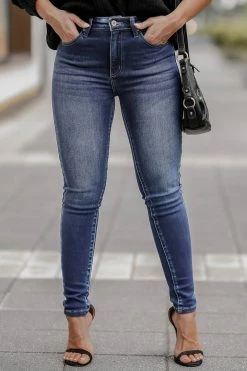 KAN CAN Cora High Rise Skinny Jeans - Dark Wash 15 KAN CAN Cora High Rise Skinny Jeans - Dark Wash