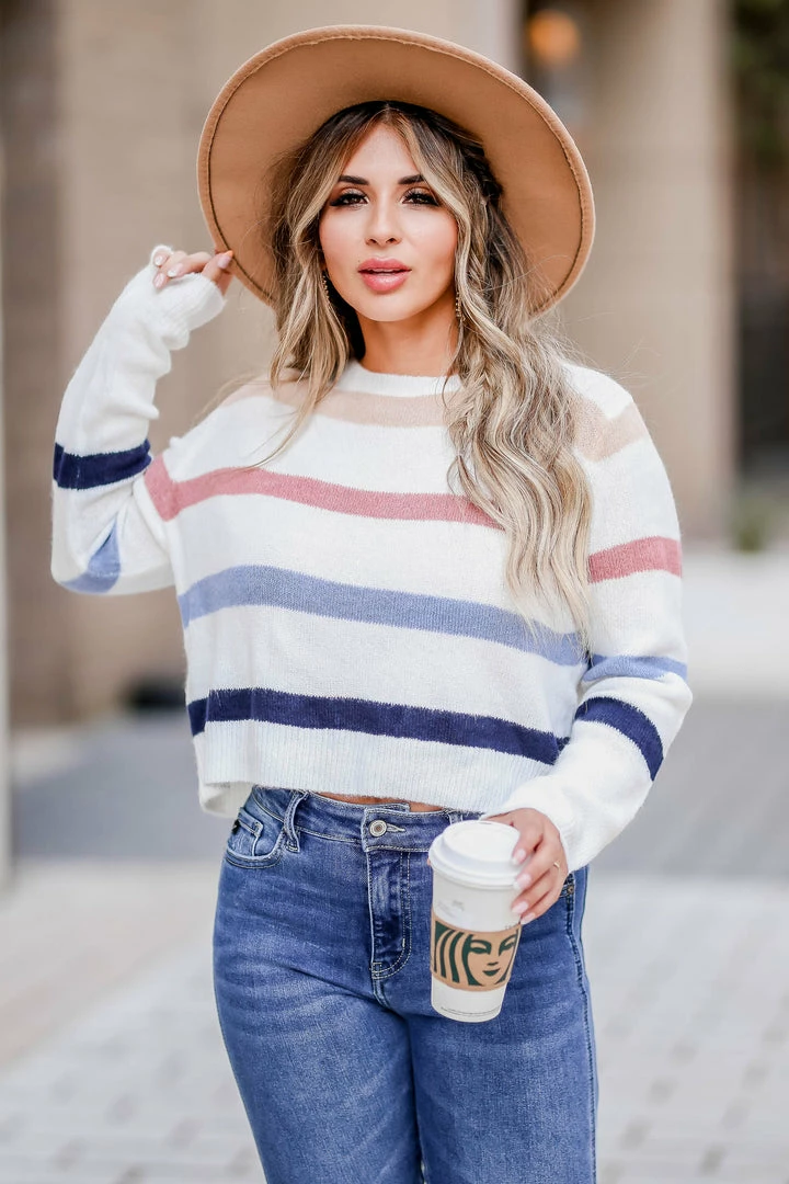 Newbury Kustom Better In Color Striped Sweater - Multi 2XL 6 Newbury Kustom Better In Color Striped Sweater - Multi 2XL