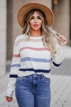 Newbury Kustom Better In Color Striped Sweater - Multi 2XL