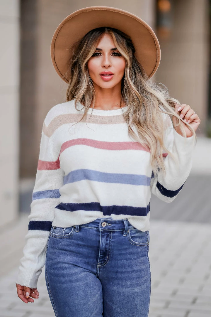 Newbury Kustom Better In Color Striped Sweater - Multi 2XL 3 Newbury Kustom Better In Color Striped Sweater - Multi 2XL