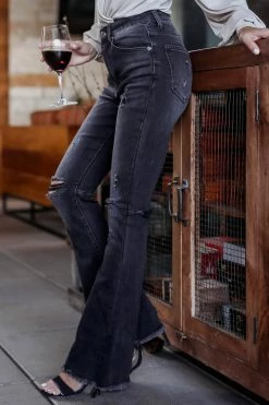 RISEN Della Flare Jeans - Black 13 RISEN Della Flare Jeans - Black