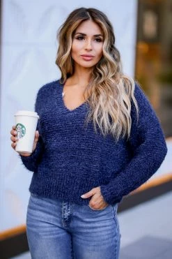 Newbury Kustom Cuddle Up Pullover Sweater - Navy