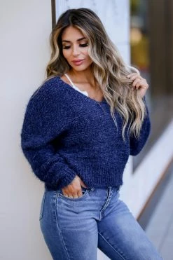 Newbury Kustom Cuddle Up Pullover Sweater - Navy