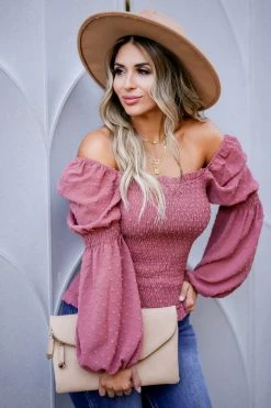 Promesa Medium Falling Fast Peasant Top - Blush