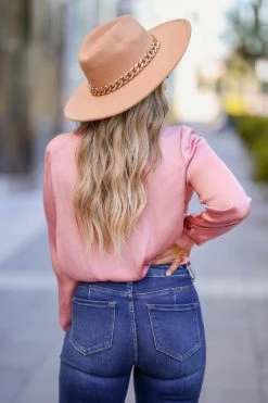 FL-01 Small CBRAND Always Classic Shoulder Pad Bodysuit - Rose