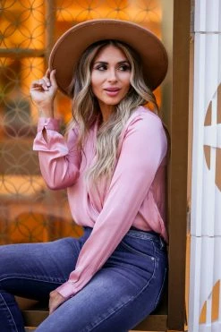 FL-01 Small CBRAND Always Classic Shoulder Pad Bodysuit - Rose