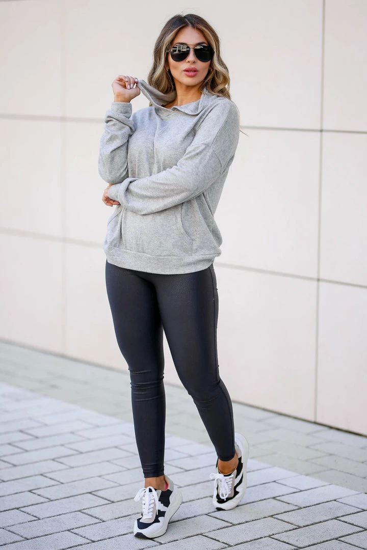 First Love Small Believe It Hooded Pullover - Heather Grey 3 First Love Small Believe It Hooded Pullover - Heather Grey