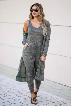 FL-01 CBRAND Only Exception Jumpsuit - Olive Camo Small