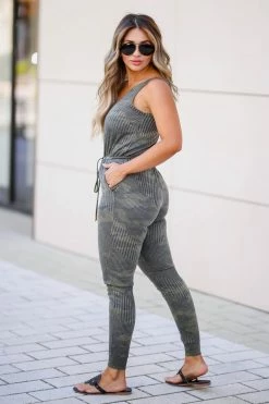 FL-01 CBRAND Only Exception Jumpsuit - Olive Camo Small