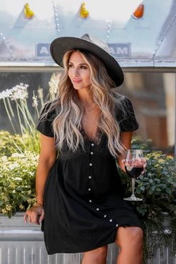 Newbury Kustom Small Delilah Lace Trim Dress - Black