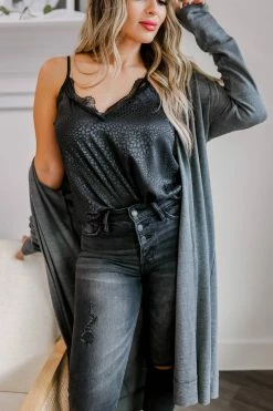 Andree Found My Forever Spotted Cami - Black