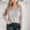 First Love News Flash Strappy Top - Taupe