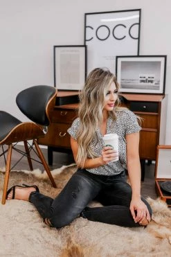 FL-01 Small CBRAND After Midnight Leopard Bodysuit - Ivory