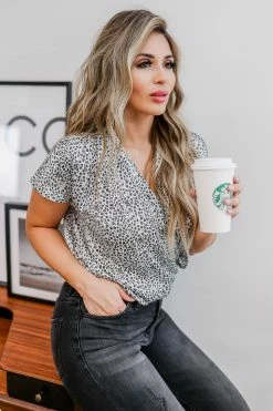 FL-01 Small CBRAND After Midnight Leopard Bodysuit - Ivory