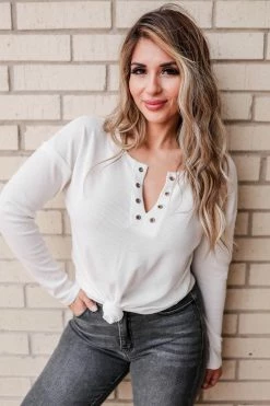 First Love In A Dream Long Sleeve Top - Off White Small