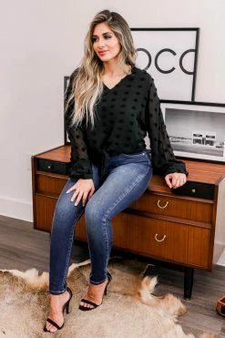 Newbury Kustom Small Mind Over Matter Tie Front Top - Black 12 Newbury Kustom Small Mind Over Matter Tie Front Top - Black