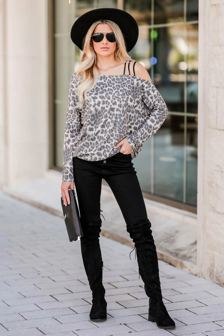 MA-01 CBRAND Catching Feelings Long Sleeve Top - Leopard & Black 1XL 5 MA-01 CBRAND Catching Feelings Long Sleeve Top - Leopard & Black 1XL