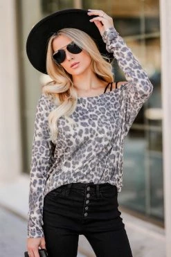 MA-01 CBRAND Catching Feelings Long Sleeve Top - Leopard & Black 1XL 11 MA-01 CBRAND Catching Feelings Long Sleeve Top - Leopard & Black 1XL