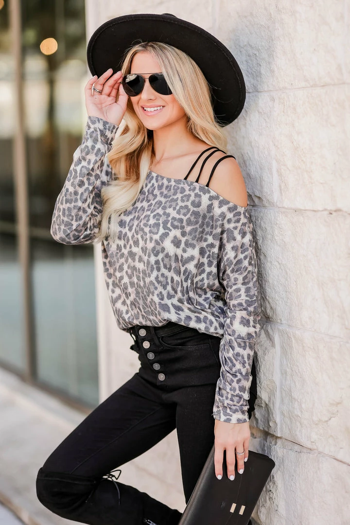 MA-01 CBRAND Catching Feelings Long Sleeve Top - Leopard & Black 1XL 4 MA-01 CBRAND Catching Feelings Long Sleeve Top - Leopard & Black 1XL