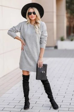 Newbury Kustom Go Getter Knit Tunic - Grey 1XL