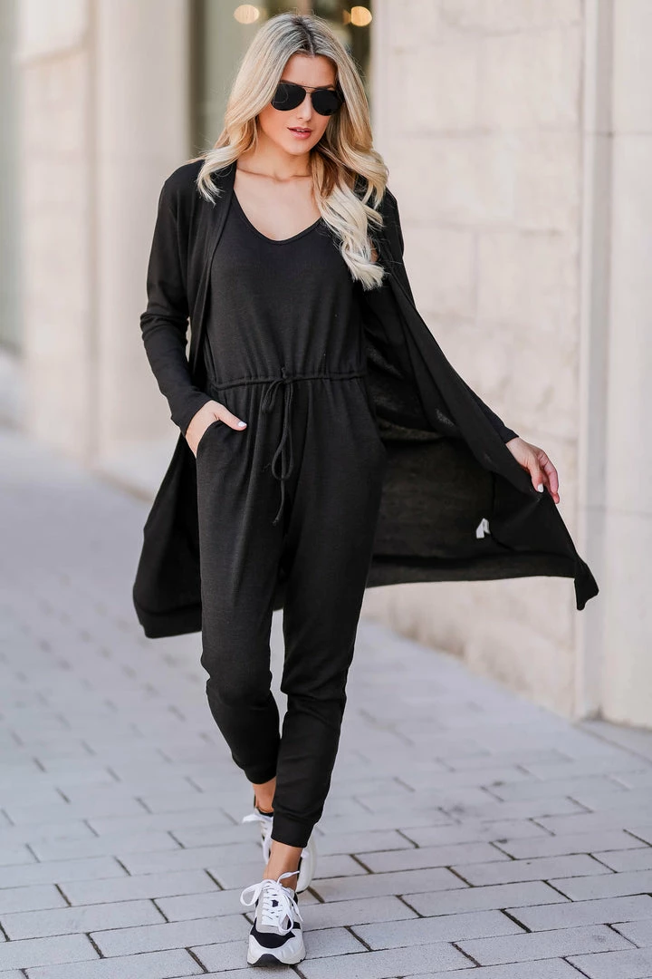 FL-01 CBRAND On Your Mind Cardigan - Black 4 FL-01 CBRAND On Your Mind Cardigan - Black