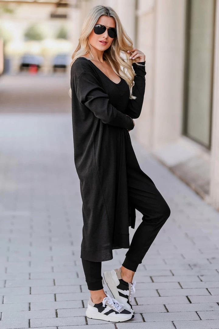 FL-01 CBRAND On Your Mind Cardigan - Black 5 FL-01 CBRAND On Your Mind Cardigan - Black