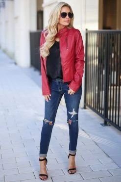 Tcec Ready For Take Off Jacket - Wine Small