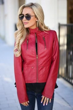 Tcec Ready For Take Off Jacket - Wine Small