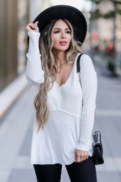 POL Pastel Sky Top - Ivory Small