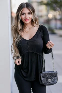 POL Small Pastel Sky Top - Black