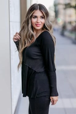 POL Small Pastel Sky Top - Black