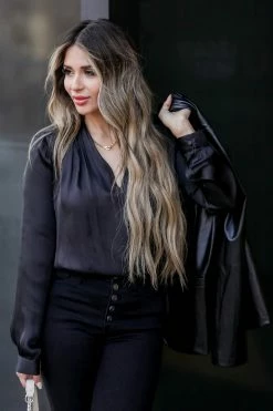 FL-01 Small CBRAND Always Classic Shoulder Pad Bodysuit - Black