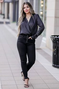 FL-01 Small CBRAND Always Classic Shoulder Pad Bodysuit - Black 12 FL-01 Small CBRAND Always Classic Shoulder Pad Bodysuit - Black