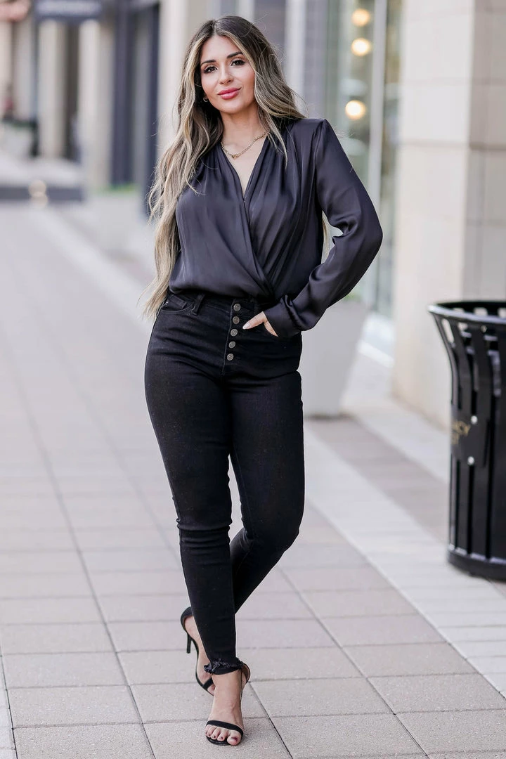 FL-01 Small CBRAND Always Classic Shoulder Pad Bodysuit - Black 7 FL-01 Small CBRAND Always Classic Shoulder Pad Bodysuit - Black