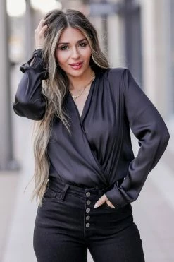 FL-01 Small CBRAND Always Classic Shoulder Pad Bodysuit - Black