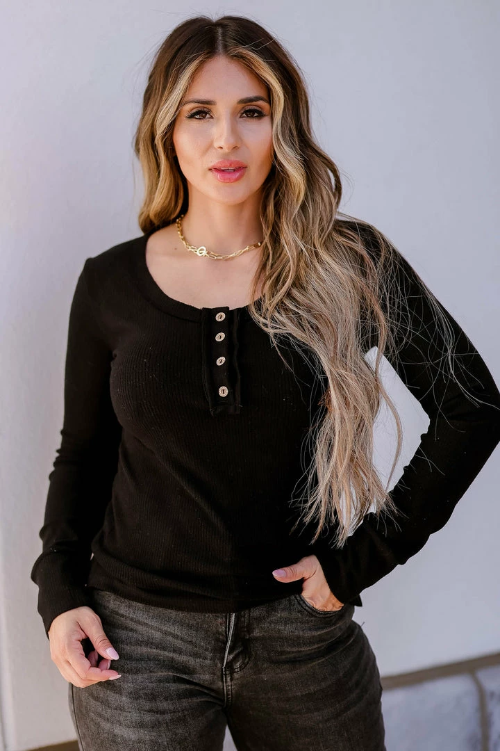 MA-01 Small CBRAND Sun Seeker Ribbed Long Sleeve Top - Black 5 MA-01 Small CBRAND Sun Seeker Ribbed Long Sleeve Top - Black