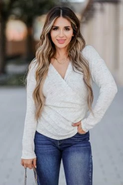 FL-01 2XL CBRAND Count On Me Wrap Top - White